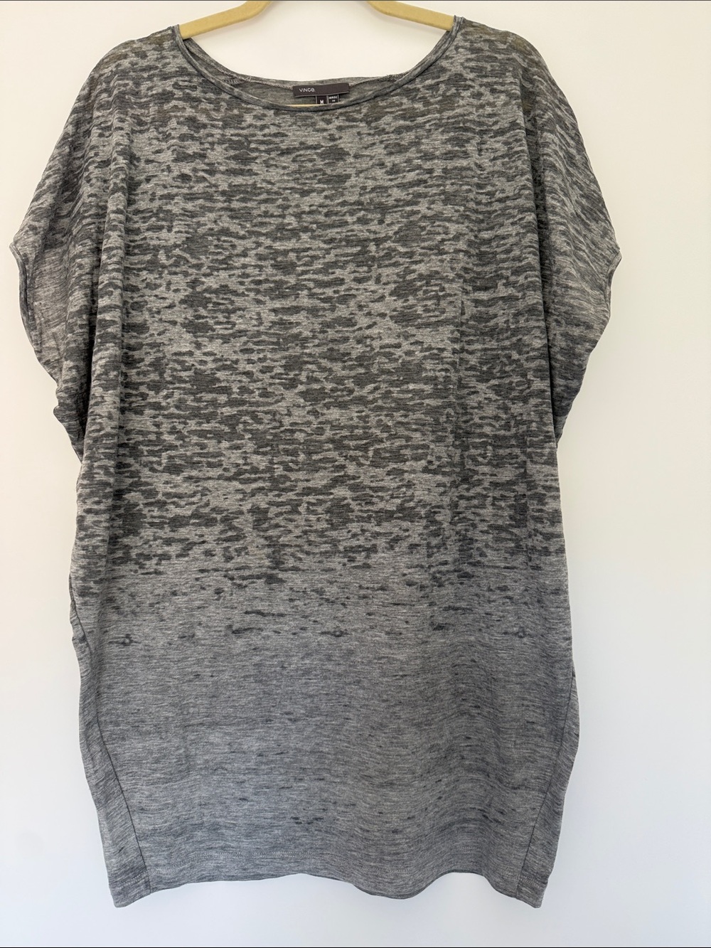 Vince Oversized Dolman Sleeved Burnout Tunic Size M